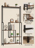 5-Tier Metal Display Shelf with LED Lights