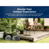 Emerson 1-Pair Mini Pebbles Duo Bluetooth Outdoor Speakers