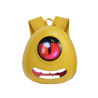 Buy yellow Crelander Kids School Bag With Led Screen Waterproof LED Kids Backpack