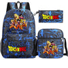 Youth Dragon Ball Backpack Student Shoulder Bag Travel Bag 3-Piece Set