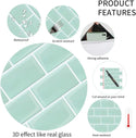 Strong Adhesive Subway Tiles Vinyl Wallpaper Peel and Stick