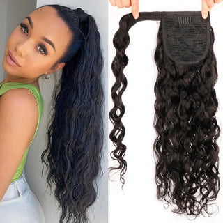 Buy natural-wave Wrap Around Ponytail Human Hair