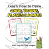 Learn How to Draw Cars, Trains, Planes & More!: (Ages 4-8) Step-By-Step Drawing Activity Book for Kids (How to Draw Book) - Paperback