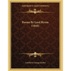 Poems By Lord Byron (1816) - Paperback