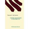 Context and Meaning in Proverbs 25-27 - Paperback