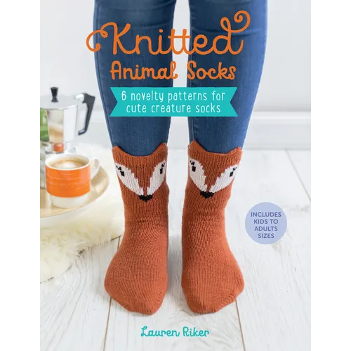 Knitted Animal Socks: 6 Novelty Patterns for Cute Creature Socks - Paperback
