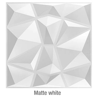Buy a-matte-white Non-Self-Adhesive 3D Wall Sticker