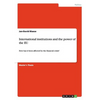 International institutions and the power of the EU: How has it been affected by the financial crisis? - Paperback