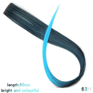 Buy 63h 22 Inch Synthetic Colored Highlight Hair Extensions