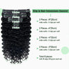 Human Hair Deep Wave Clip in Hair Extensions