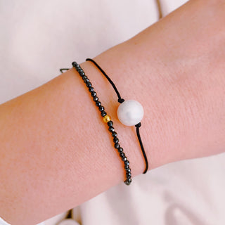 Genuine Pearl Color Dream Bracelet Set of 2