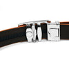 Mens Genuine Leather Sliding Buckle Belt