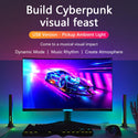 Floor Lamp RGB LED Sound Control Symphony Light Music Rhythm Ambient Pickup Lamp Strip Light for Computer Desktop Decor
