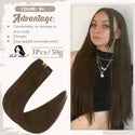 Clip in Hair Extensions Human Hair 3Pcs Remy Hair 50g