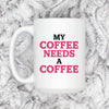 Funny Coffee Mug | Coffee Addict Gift - Glitter Style Ceramic Cup, Dishwasher Safe