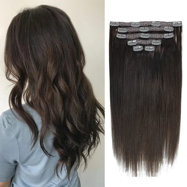 Remy Natural Hair Clip in Extensions