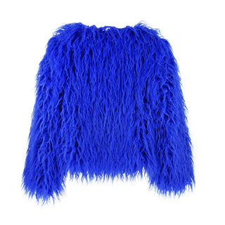 Buy blue Faux Fur Jackets