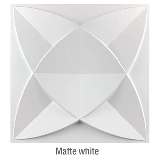 Buy q-matte-white1 Non-Self-Adhesive 3D Wall Sticker