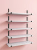 Wood Wall Shelves 15.8” with Metal Brackets – Rustic Floating Shelves | 5/8 Pack