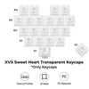 XVX Fizz Heart Series Cherry Profile PC 21-Key Artisan Keycap Set