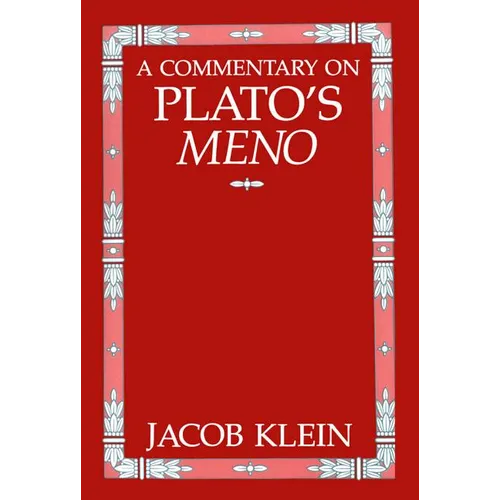 A Commentary on Plato's Meno - Paperback