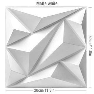 Buy v-matte-white Non-Self-Adhesive 3D Wall Sticker
