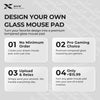 XVX Tempered Glass Mouse Pad for FPS Gaming