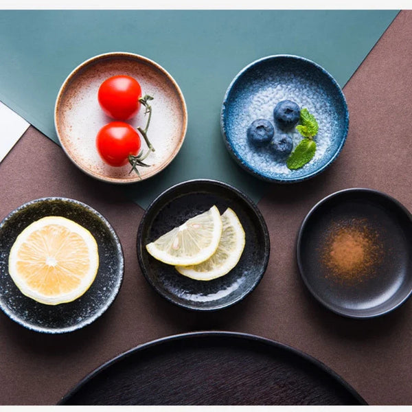 Seasoning Hot Sauce Dish Cup Ceramic Plate Small Dish Plates Butter Mustard Sushi Vinegar Soy Dishes Kitchen Porcelain Saucer