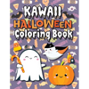 Kawaii Halloween Coloring Book: (Ages 4-8, 6-12, 8-12, 12+) Full-Page Monsters, Spooky Animals, and More! (Halloween Gift for Kids, Grandkids, Adults, - Paperback