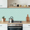 Strong Adhesive Subway Tiles Vinyl Wallpaper Peel and Stick