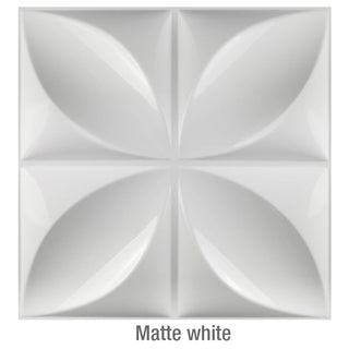 Buy u-matte-white Non-Self-Adhesive 3D Wall Sticker