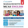 MCAS Test Prep: Grade 8 English Language Arts Literacy (ELA) Practice Workbook and Full-length Online Assessments: Next Generation Massachusetts Compr - Paperback