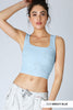 Seamless Double Lace Square Crop Top