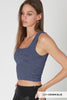 Seamless Double Lace Square Crop Top
