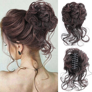 Buy cxzy-2-33 Messy Curly Fluffy Hair Bun Clip in Ponytail Hair Extensions