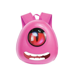 Buy pink Crelander Kids School Bag With Led Screen Waterproof LED Kids Backpack