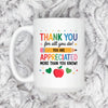 Teacher Appreciation Mug - Colorful Ceramic Coffee Cup | Thank You Gift