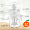 moRollio Compact 32oz Electric Citrus Juicer