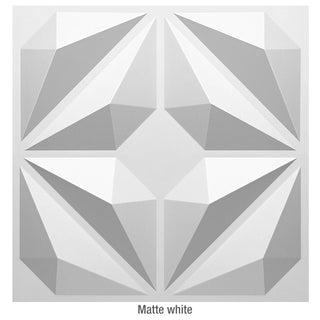 Buy 1-matte-white Non-Self-Adhesive 3D Wall Sticker