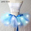 Arrival Women Tulle Tutu Skirt Sexy Mini Fancy Adult Petticoat Fluffy Yarn Ballet Dance Halloween Led Light Up