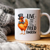 Funny Chicken Mug - Ceramic Coffee Cup With Playful Chicken Design & Humor