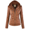 Winter Faux Leather Jacket Women
