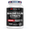 I Love Health Magnesium Citrate, 400mg, Heart Health Support, 100 vegetarian Tablets