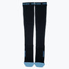 JupiterGear Endurance Compression Socks for Running and Hiking - Black with Blue Accent - Large/Extra Large