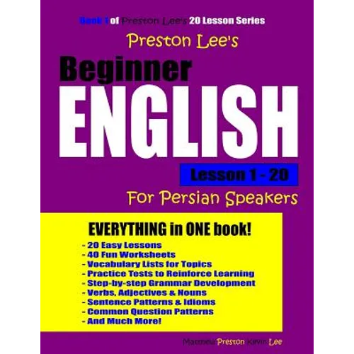 Preston Lee's Beginner English Lesson 1 - 20 For Persian Speakers - Paperback