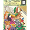Learn to Draw Wildlife Animals 1: Awesome Educational book to learn how to draw with simple step by step guide for beginners!: Draw horse bear giraffe - Paperback