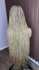 Dark Root Honey Blonde Braids Wig