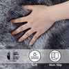 Light Gray Shaggy Area Rug – Soft Plush Indoor Carpet