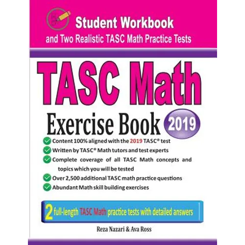 TASC Math Exercise Book: Student Workbook and Two Realistic TASC Math Tests - Paperback