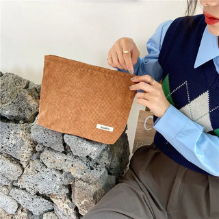 Buy coffee Corduroy Travel Cosmetic